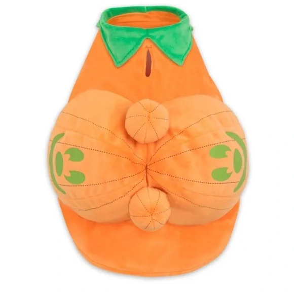 NEW Disney Mickey Mouse Jack-o’-Lantern Glow-in-the-Dark pumpkin pet costume - Picture 6 of 6